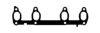 BGA MG4558 Gasket, exhaust manifold